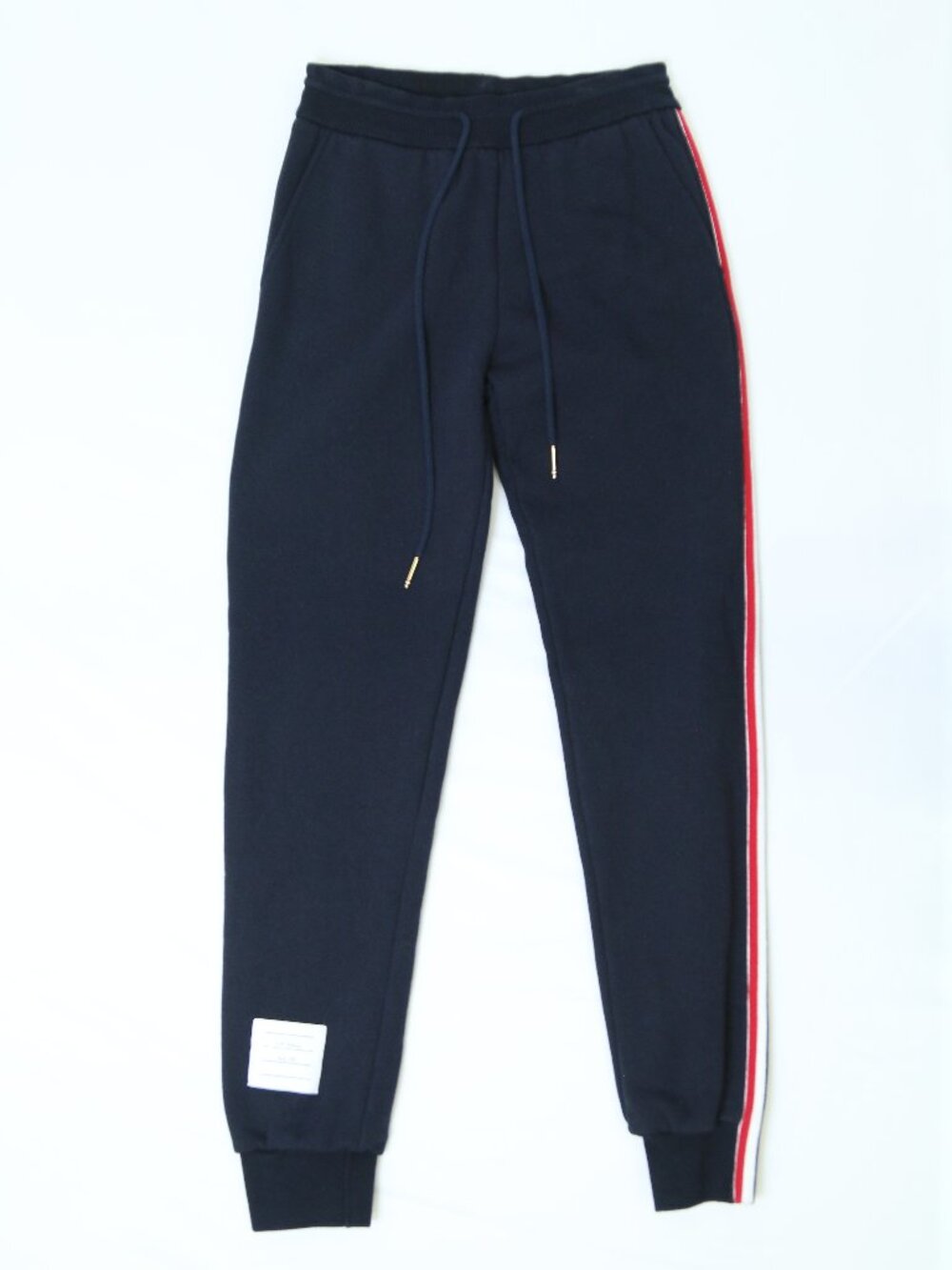 Women's Thom Browne RWB Stripe Loopback Track Pants Size XXS